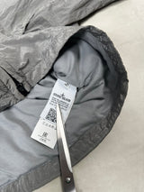 Nylon Metal Lined Overshirt Silver