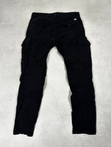 Lens Cargo Trousers Ergonomic Fit Black