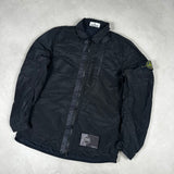 Nylon Metal Lined Overshirt Black
