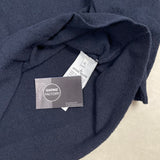 Towelling 1/4 Zip Sweatshirt Navy