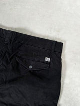 Lens Cargo Trousers Ergonomic Fit Black