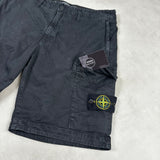 RE Fit Cargo Shorts Black