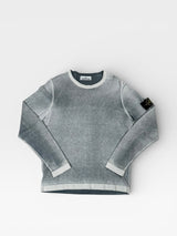 Hand Sprayed Crewneck Jumper Blue