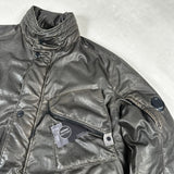 Nyber Quilted Field Jacket Dark Grey