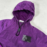 Nylon Metal Smock Pullover Purple