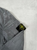 Nylon Metal Lined Overshirt Silver