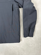 Soft Shell Hooded Jacket With Primaloft Insulation Grey