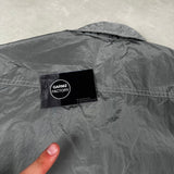 Nylon Metal Overshirt Silver