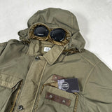 Flatt Nylon Hooded Goggle Overshirt Khaki