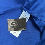Garment Dyed Zip Overshirt Blue