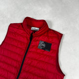Micro Rip Stop Down Gilet Red