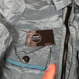 Nylon Metal Overshirt Blue