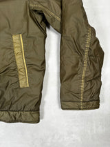 Mussola Gommata Sherling Collar Flight Jacket Olive