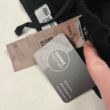 Cuffed Cargo Trousers Black