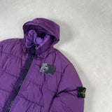 Garment Dyed Crinkle Reps NY Down Jacket Purple
