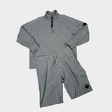 1/4 Zip & Shorts Full Set Grey