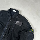 Nylon Metal Lined Overshirt Black