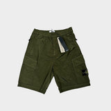 Nylon Metal Bermuda Comfort Shorts Khaki