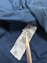 Industrial Print High Neck Sweatshirt Denim Blue