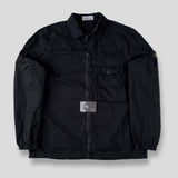 Stone Island - Garment Dyed Zip Overshirt Black