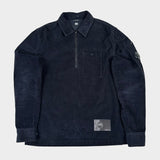 1/2 Zip Corduroy Overshirt Navy