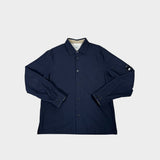 Wool Blend Overshirt Navy