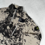 Earth Mapping Camo 1/4 Zip Sweatshirt Dove Grey