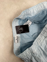 Brushed Cotton Swim Shorts Light Blue