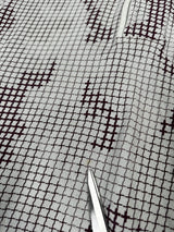Grid Check Camo Hooded Jumper Grey