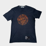 Camo Compass Print T - Shirt Black