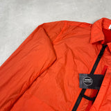 Garment Dyed Crinkle Reps Overshirt Orange