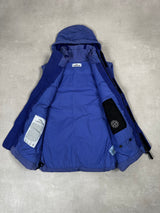 Garment Dyed Crinkle Reps NY Down Gilet Blue