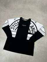 Graphic Print Long Sleeve T - Shirt Black