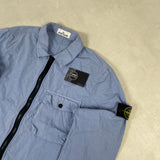 Garment Dyed Pocket Overshirt Light Blue