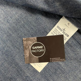 Washed Denim Zip Overshirt Denim Blue