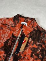 Earth Mapping Camouflage Jacket With Primaloft Insualtion Orange