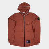 Old Dye Hooded Overshirt Burnt Orange