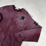 Hand Corrosion Sweatshirt Burgundy