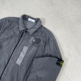 Nylon Metal Lined Overshirt Grey