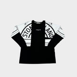 Graphic Print Long Sleeve T - Shirt Black