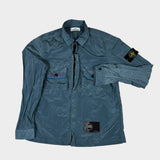 Nylon Metal Overshirt Blue
