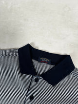 Striped Polo Shirt Navy