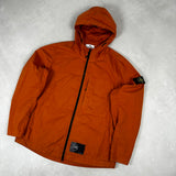 Supima Cotton Twill Stretch - TC Hooded Overshirt Orange