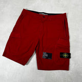 Tela Cotton Cargo Shorts Red