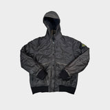 Mussola Gommata Hooded Jacket Black