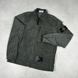Nylon Metal Pocket Overshirt Green