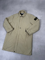 Micro Twill Primaloft Insulation Long Jacket Gold