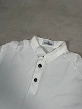 Long Sleeve Polo Shirt White