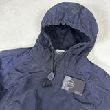 Nylon Metal Smock Pullover Navy