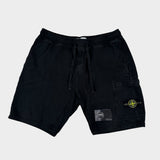 Brushed Cotton Sweat Shorts Black